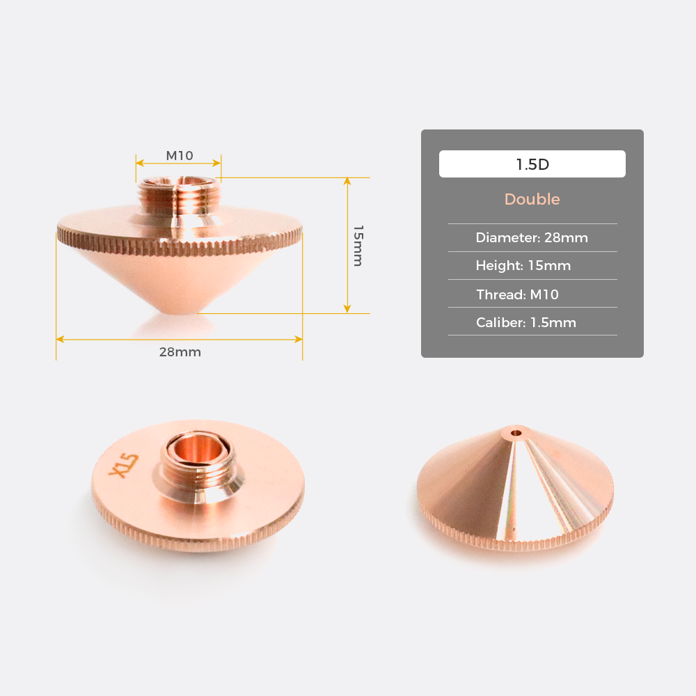 Laser Cutting Nozzles Pack for M2/M3 Series (5 Pcs)