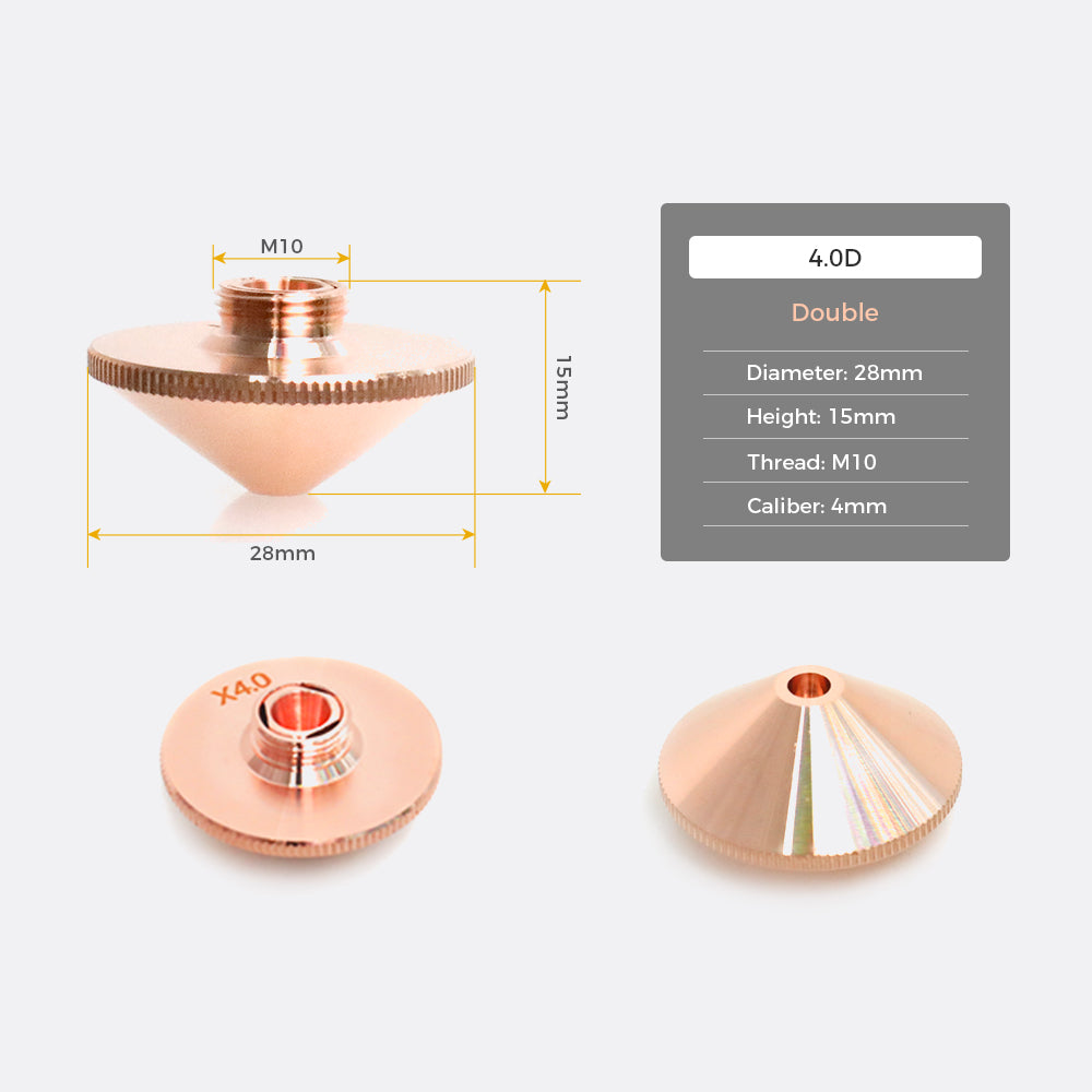 Laser Cutting Nozzles Pack for M2/M3 Series (5 Pcs)