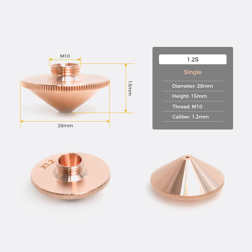 Laser Cutting Nozzles Pack for M2/M3 Series (5 Pcs)