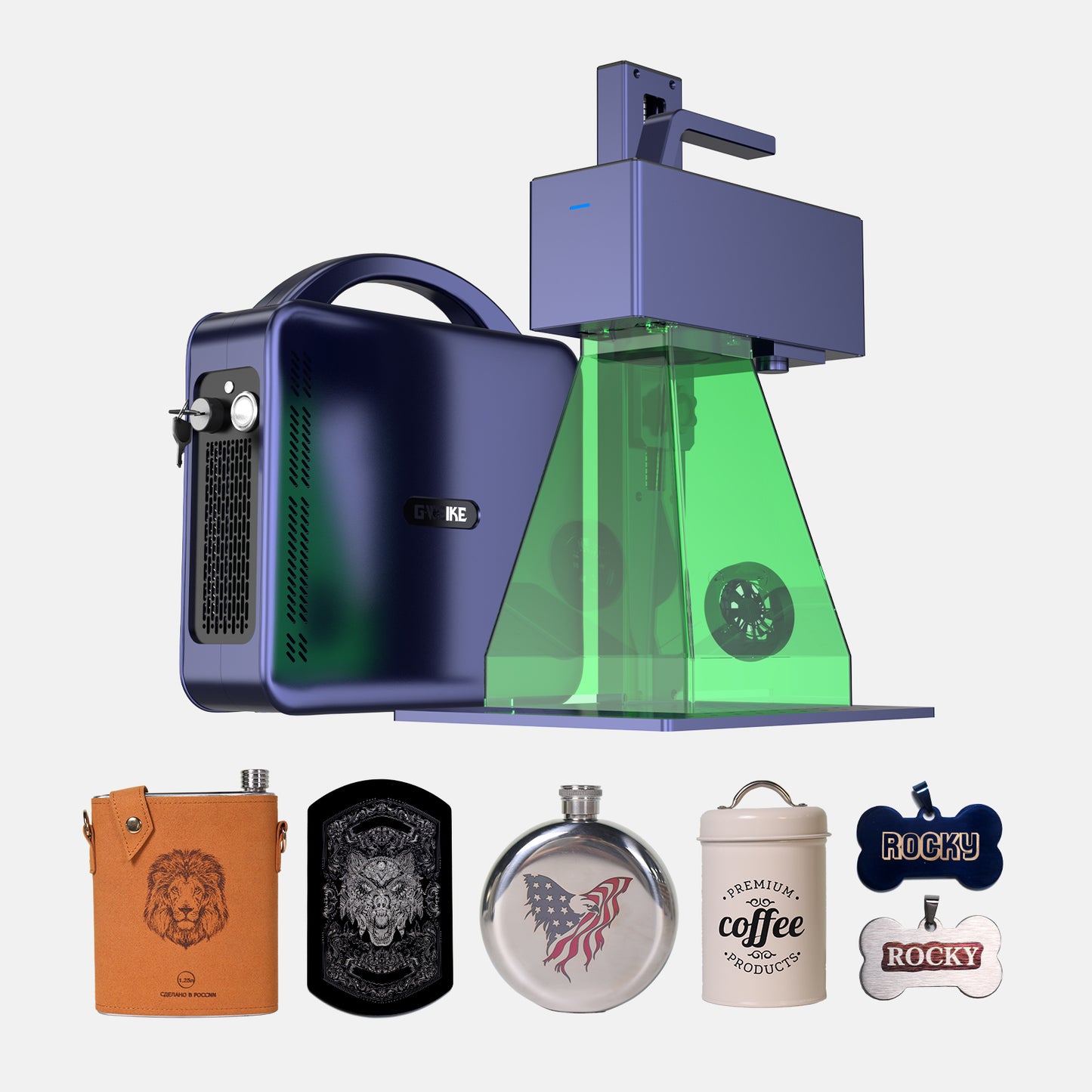 GWEIKE G2 20W/30W/50W Portable Fiber Laser Engraver