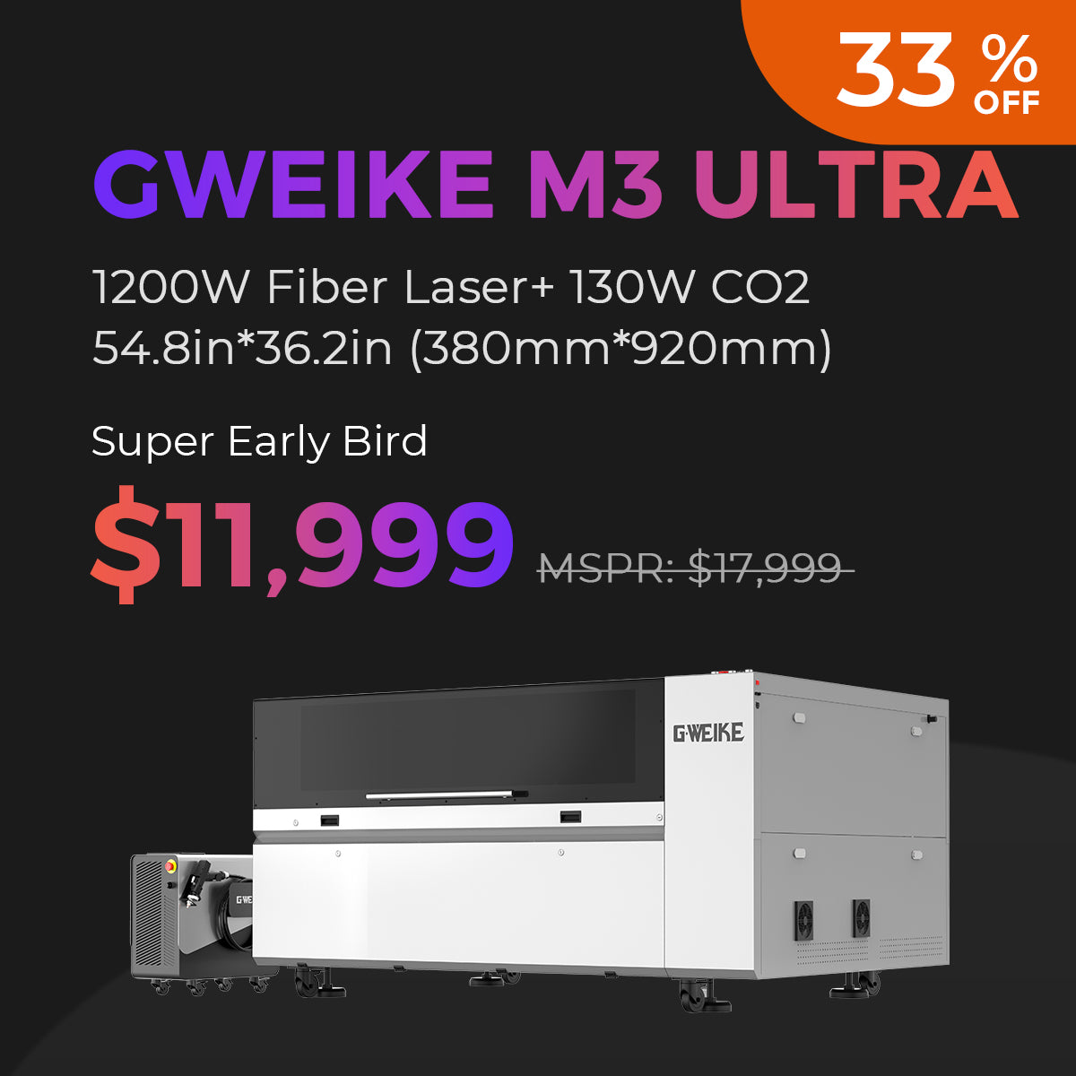 Additional payment for the Gweike M